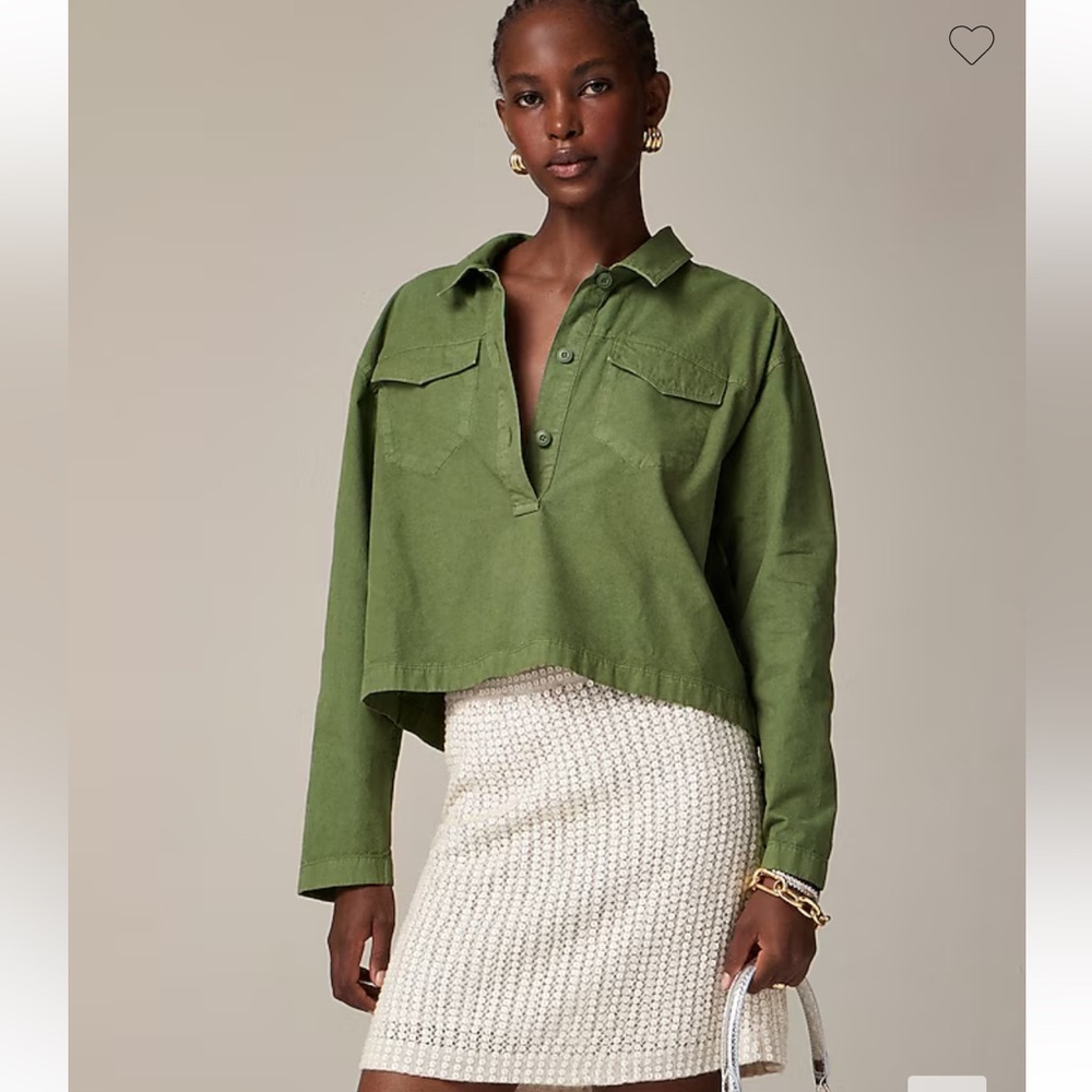 NWT J. Crew green top